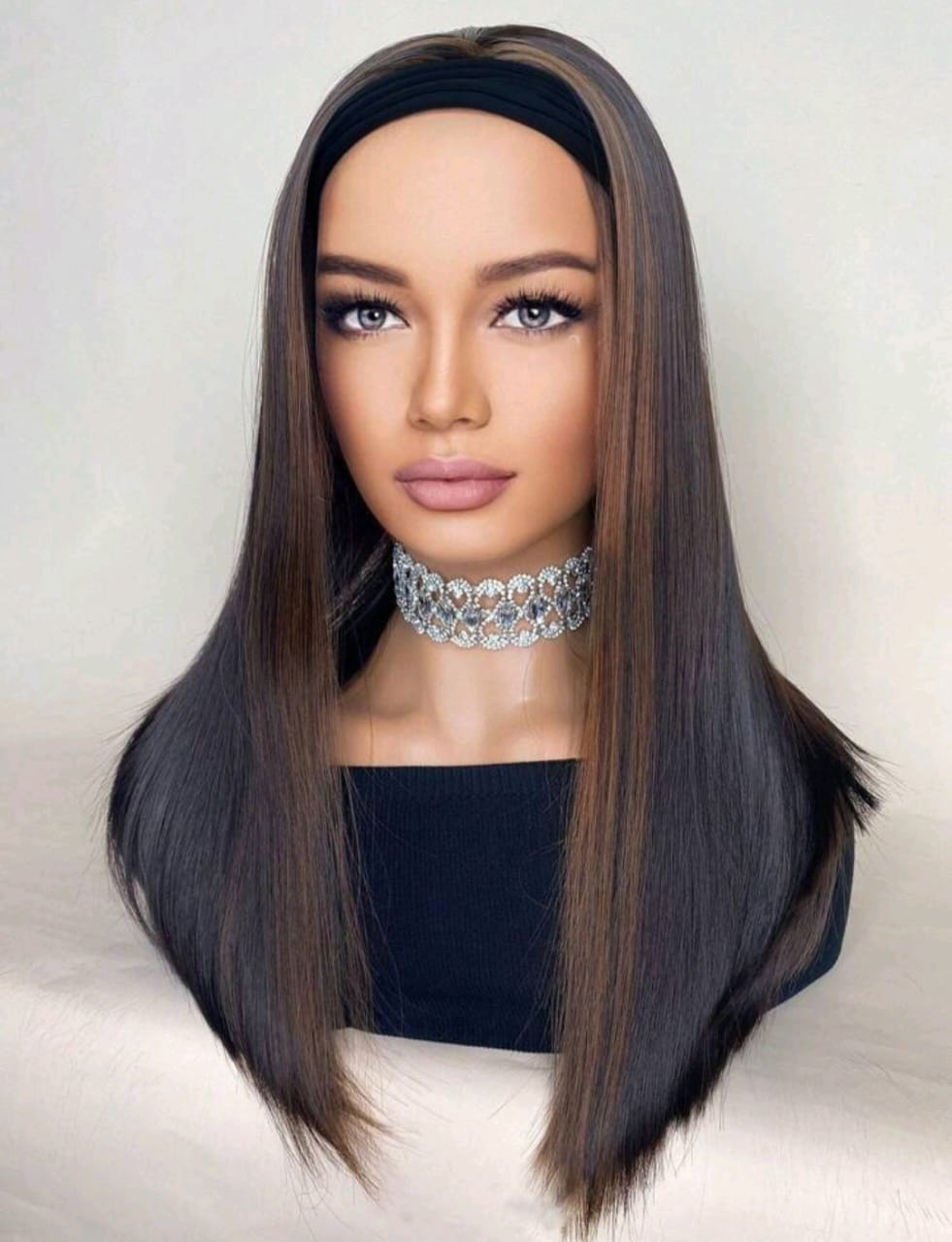 Headband Wig(human blend)