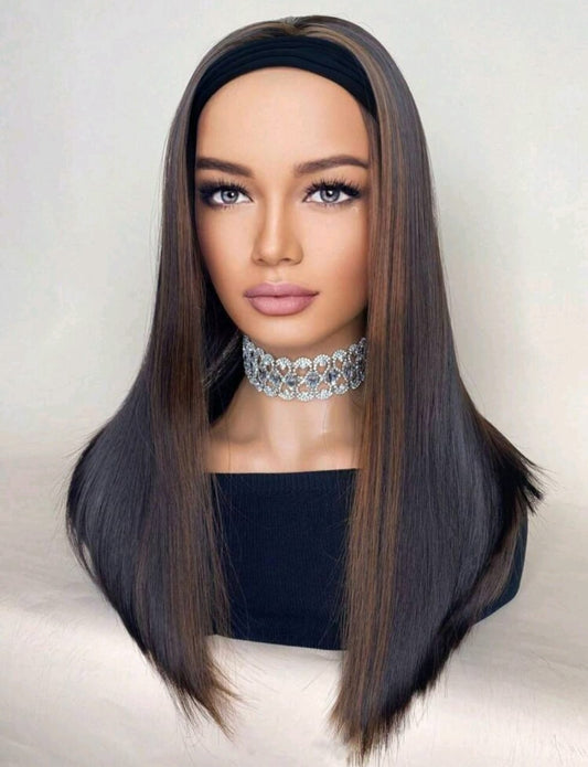 Headband Wig(human blend)